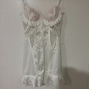 NWT For Love & Lemons Heart Slip Window Dress